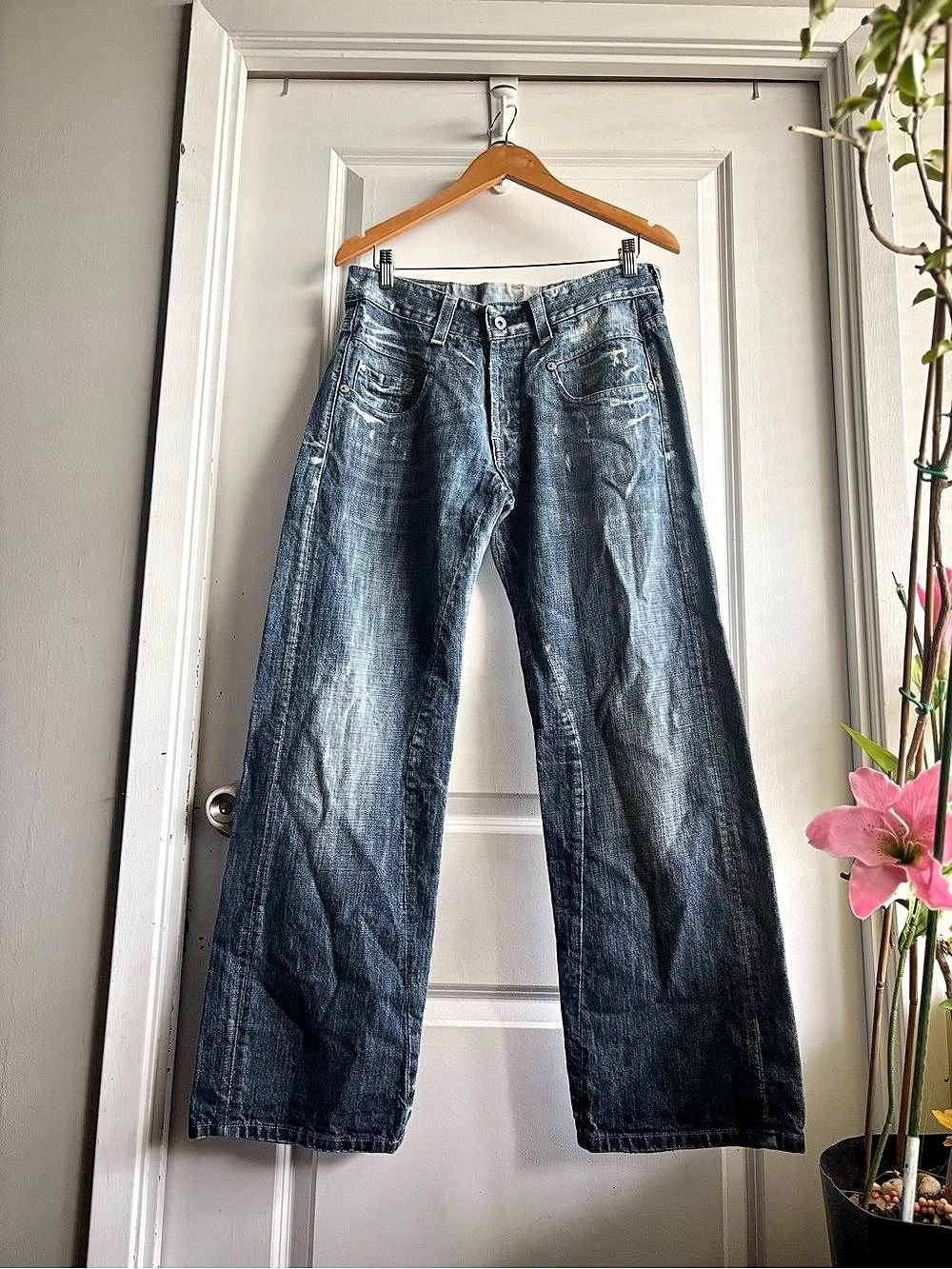 ✧ vintage y2k g-star raw 3301 boot cut made in italy denim jeans • 32 x 32 ✧
